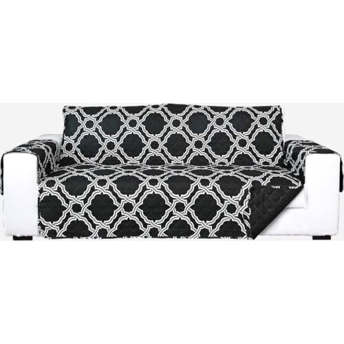 Geometric Armrest Sofa Cover Dustproof Breathable Sofa Protective Decor Breathable Single Two Three Seater Simple for Both Sides