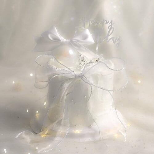 Ins ribbon 5M metal shiny yarn For wedding party Christmas decoration DIY craft cake decor gift bow packaging ribbon