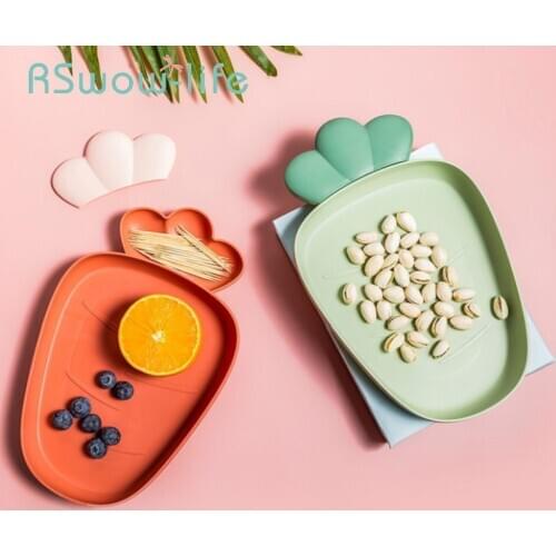 Creative Candy Plate Household Fruit Plate Living Room Plastic Personalized Snacks Dried Fruit Plate Salad Plates For Kitchen