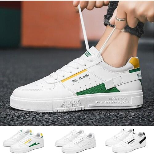 Breathable Canvas Shoes Men White Vulcanized Sneakers Lace-up Boys Flat Comfortable Shoes Autumn Spring 2021 Fashion Sneakers