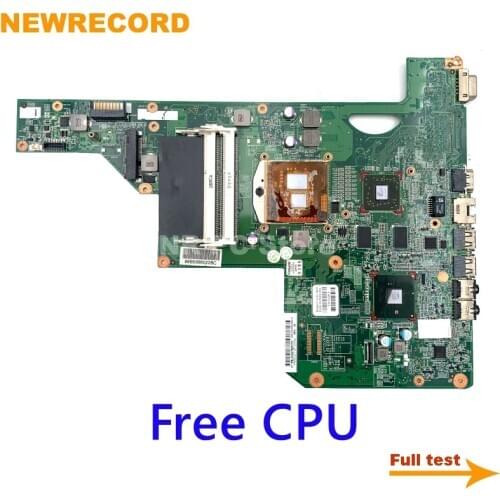 NEWRECORD For Hp Compaq G72 G62 615848-001 605902-001 608340-001 laptop motherboard 17 inch DDR3 HM55 with graphics free CPU