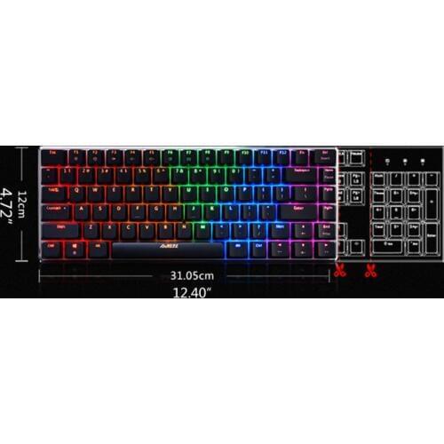 Ajazz AK33 82 Keys Mechanical Keyboard Russian/English Layout Gaming Keyboard 37MC