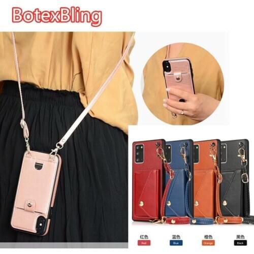 Multifunction Crossbody chain bag leather case for Samsung galaxy note20 S20 ultra S9 plus S10 E note9 wallet card Couple Cover