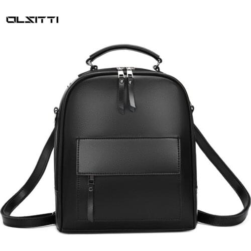 OLSITTI New Arrival Backpacks for Women 2021 Summer Day Travel Storage Backpack Practical Casual Fashion PU Leather Handbags