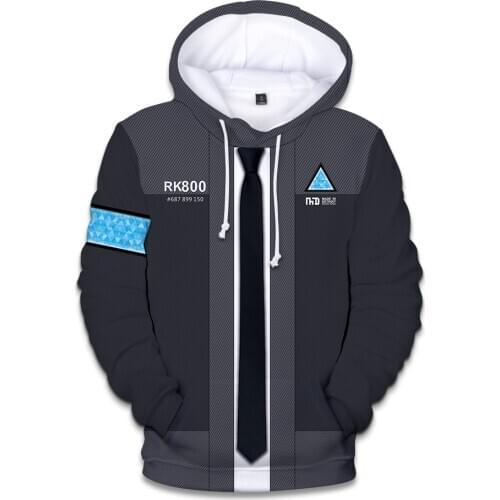 New Games Detroit Become Human 3D Print Hoodies Sweatshirts Male Female KARA Uniform Hat Hoodies Fashion Print Clothes Cool Coat