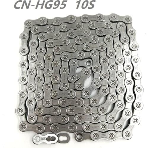CN-HG95 DEORE XT SLX 10 Speed 116L Chain MTB Mountain Bike Chain HG95 10 Speed Cassette Freewheel Chain