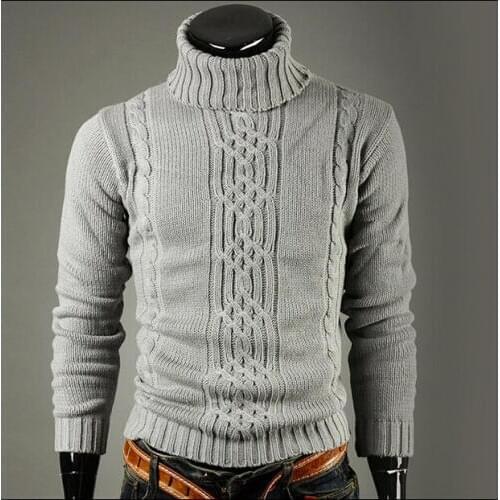 2020 Autumn Winter New Turtleneck Pullover Sweater Necessary Personal Warmth Slim Fit blusa masculina Pull Sweater