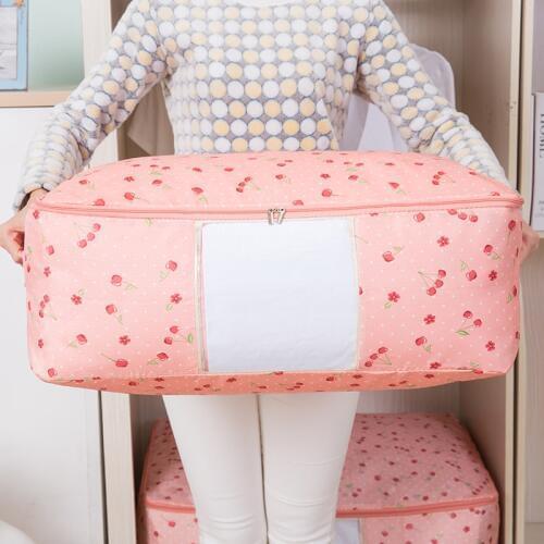 Muti-colors Clothes Storge Bag Large Quilt Storage Box Oxford Luggage Bag S/L/XL/XXL Home Storage Bag Floding Wardrobe Organizer