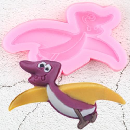 Cartoon Animals Dinosaur Silicone Molds Baby Birthday Fondant Cake Decorating Tools Cookie Baking Candy Chocolate Gumpaste Mould
