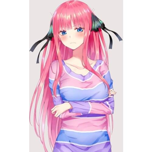 Cute Anime Girl Nino Stickers for The Quintessential Quintuplets Vinyl Decal Personality Motorcycle PVC Decoration