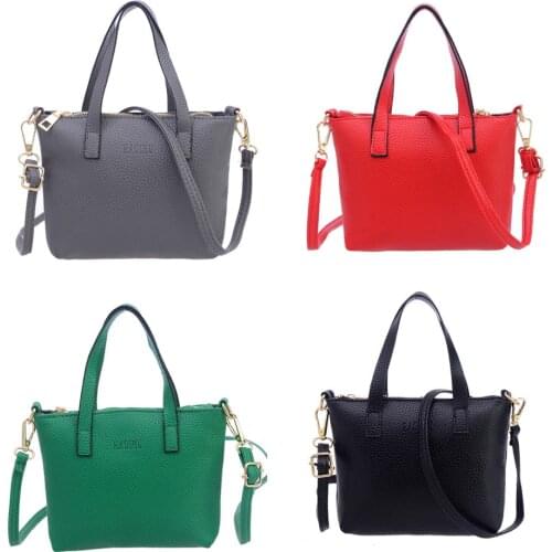 Women Fashion PU Leather Handbag Female Soft Shoulder Bag Ladies Zipper Crossbosy Bags Brand Designer Messenger Purse Dropship