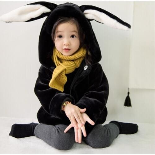 Tonytaobaby New Winter Clothes for Boys and Girls Fur Children Fur Coat Imitation Rabbit Hair Coat