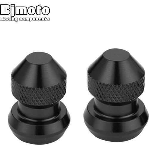 BJMOTO Universal Car Motorcycle Aluminum Wheel Stem Air Valve Caps Car Tire Valve Caps Auto Truck Bike MTB Dust Dustproof Caps