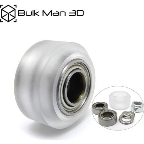 High precision CNC clear Polycarbonate Xtreme Mini v wheel Assy for V-slot linear rail,C-Beam Rail,3D printer parts