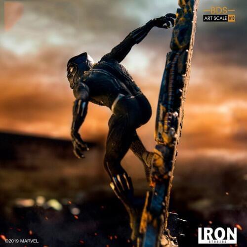 Iron Studios MARCAS18119-10 1/10 Revenge Alliance Black Panther Statue Toy Decorations Collectibles Gifts In Stock