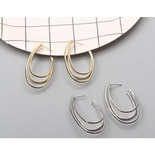 Geometry drop earrings for women fashion jewelry gift gold color earrings brincos 2021 trend boucle oreille femme