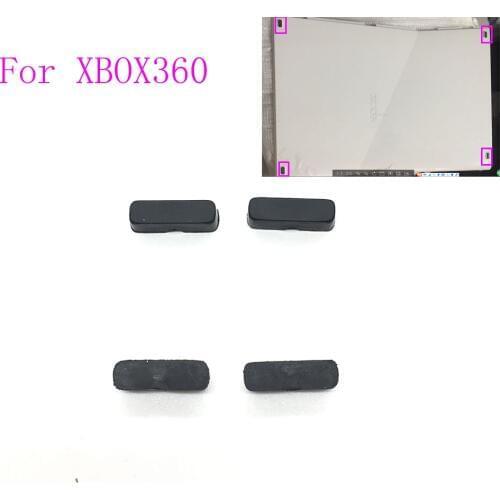 1SET=4PCS Replacement Black Rubber Feet Black for XBOX360 Slim Housing Case Rubber Cover