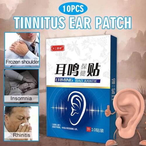 10pcs/box Hearing Loss Protection Stickers Tinnitus Relief Ear Patch Effectively Otitis Media Ear Pain Hearing Loss Relieve