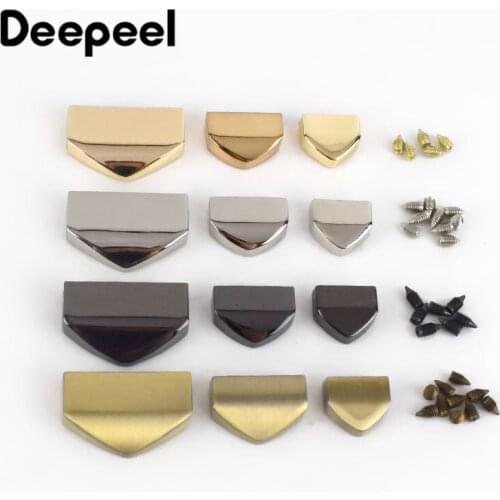 20pcs 13/18/25mm Metal Zipper Decoration End Clips Stopper Screws Handbag Straps Tail Clasp Cord Lock DIY Hardware Accessories
