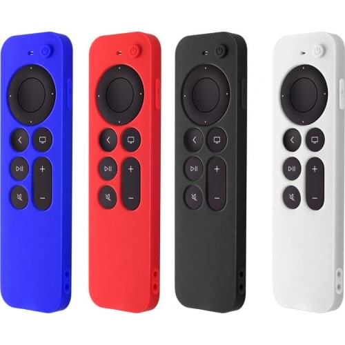 2021 Anti-Lost Protective Case For Apple TV 4K 2nd Gen Siri Remote Control Anti-Slip Durable Silicon Shockproof Cover