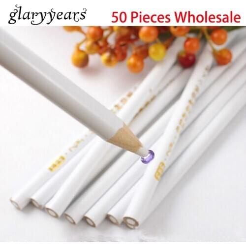 50 Pieces Wholesale Nail Art Dotting Pen Tool White Pencil Point Dotting Picking Jewelry Charm Accessories Nail Dotting Pen Tool