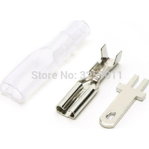 500PCS 2.8mm Brass Wire Connector Electric Lighting use for Automotive Boat Car Speaker Circuit Joints Copper Terminal Block