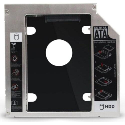 Aluminum Alloy&Plastic 9.5/12.7mm 2nd HDD Caddy SATA To SATA 3.0 For Laptop DVD/CD-ROM Optical Bay 2.5" HDD SSD Case