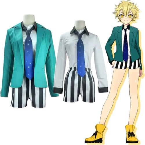 Anime Pretty Boy Detective Club Ashikaga Hyouta Cosplay Costumes Bishounen Tanteidan Top Shorts Accessories Adult Kids Halloween