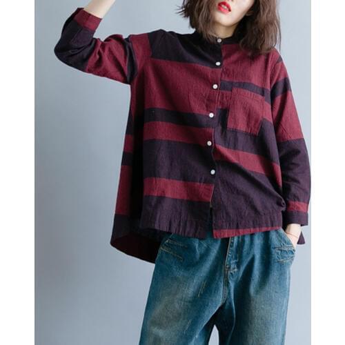 Женские рубашки в полоску F&JE China At AliExpress