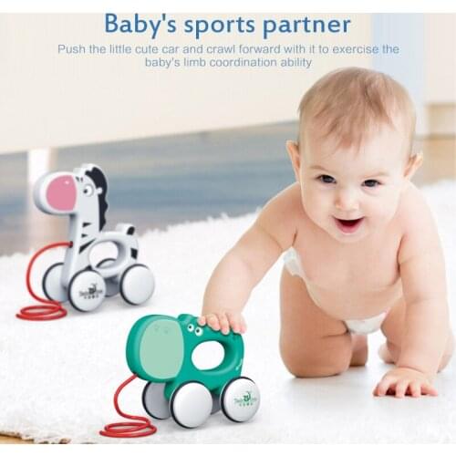 Dragging Baby Toddler Toys Pull Animal Newborn Learning Education Early Teaching Walker Toys Car Hobbies Gift For Kids