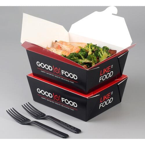 Korean Packing Box Take-out French Fries Case Fast Food Wrapping Containers Multi-Functions Cases Disposable Kitchen Utensil