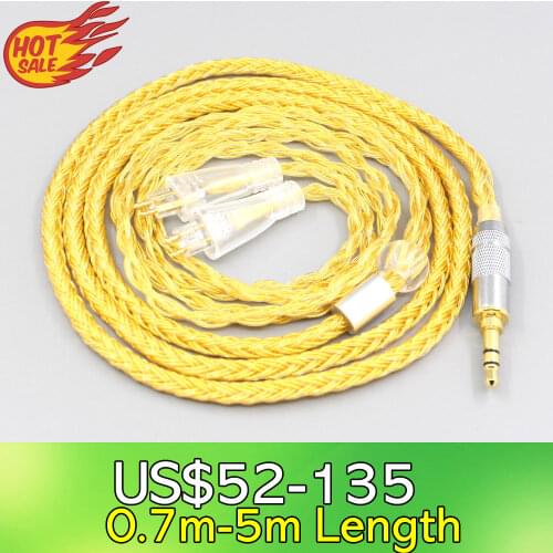 LN007391 16 Core OCC Gold Plated Braided Earphone Cable For FOSTEX TH900 MKII MK2 TH-909 TR-X00 TH-600 Headphone