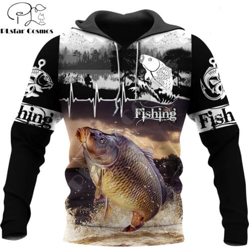 Fashion Animal hoodies Carp Fishing 3D All over Printed Sweatshirt Hoodie Harajuku Streetwear Unisex Casual Tracksuit DW0126