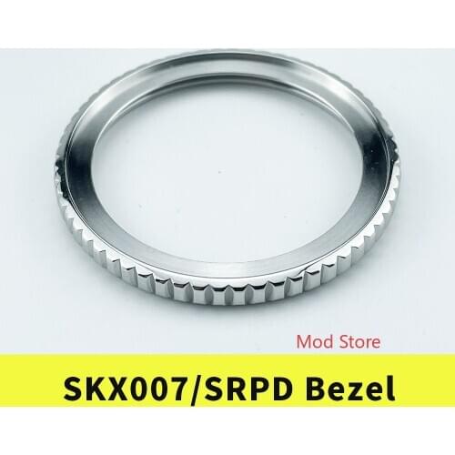 NEW ARRIVAL SKX007/SRPD MM300 Style Bezel Silver Polished Finish 316L Stainless Steel Included Gasket