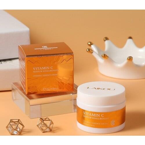 LAIKOU VC Whitening Face Cream Remove Dark Spots Melanin Repair Fade Freckles Facial Cream Anti Aging Brighten Tone Skin Care