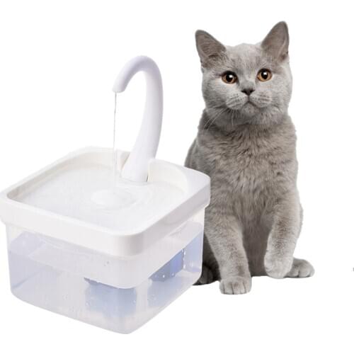 Three Swan Neck Pet Cat Drinking Fountains With LED Lights Automatic Water Circulation Pet Drinking Fountains Pet Supplies