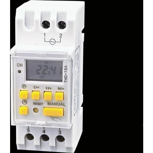 Programmable Time Switch Digital THC-20A 220vac 20AMP Electrics Control 24Hours 7 Days ON &OFF AUTO Micro Computer