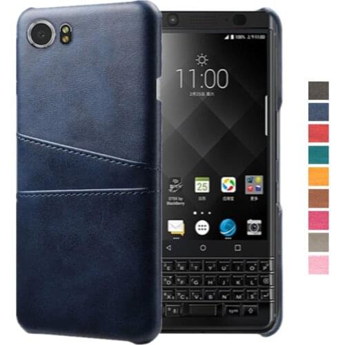 Luxury Retro PU Leather Cover For BlackBerry Keyone Coque Card Slots Wallet Phone Case For Black Berry Key One 4.5" 2017 Funda