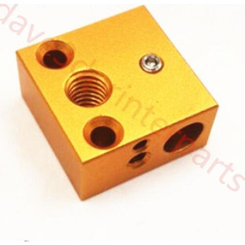 Replacement heater block for Creality CR-10 CR-10S 3D printer MK10 hotend kit