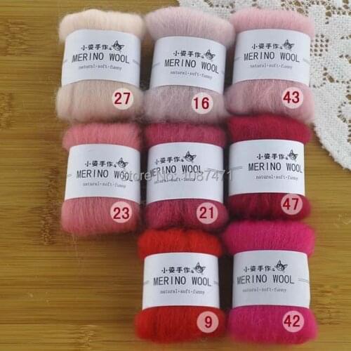 Statehood wool strip wool felt poke fun handmade diy material kit high quality red pink department of 5 Free shipping