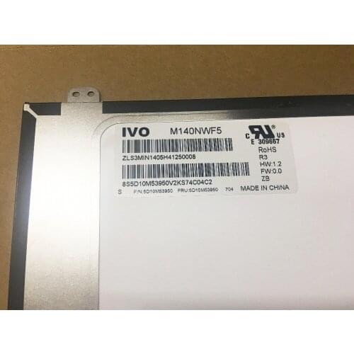 LED Screen M140NWF5 Matrix for Laptop 14.0" FHD 1920X1080 Matte 30Pin LCD Display Replacement