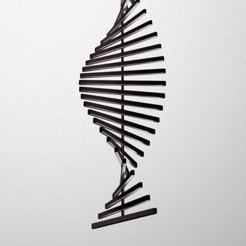 LED Modern Iron Acryl Black White Fishbone Pendant Lights.Pendant Lamp.Pendant light Suspension Luminaire Lampen For Foyer