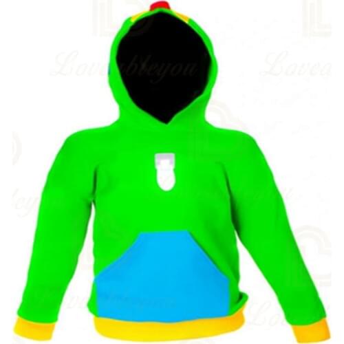 Leon Kids Hoodie 2020 Splicing with Hoode Printing Red Hoodies with Male /female Fashion Logo for Every Day