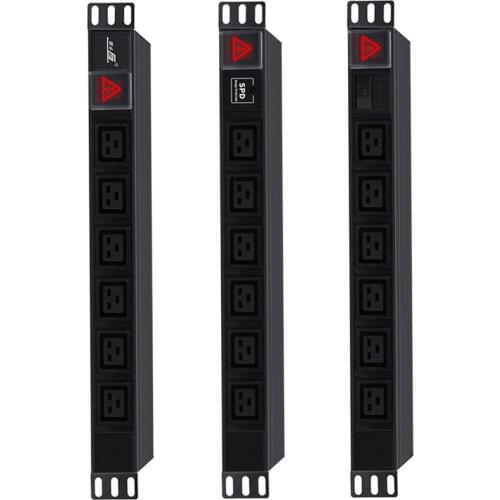 PDU Power Strip IEC320 C19 Female Socket Overload/anti-thunder Protection Double-break switch Industrial Power Ssocket 2M Cord
