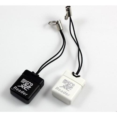 Micro SD Mini Card Reader with Lanyard, LED Indicator Light, Data Transfer Fast and Convenient, Easy to Carry, Plug and Play