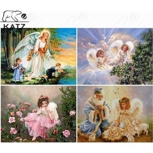 Diamond Embroidery Angel Picture Rhinestone Handmade Diy Diamond Painting Portrait Elf Crystal Mosaic Home Decoration