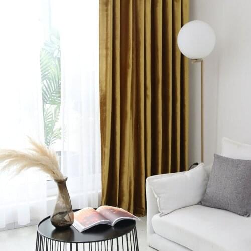 European Style Curtains For Living Dining Room Bedroom Custom Solid Color Italian Cashmere Curtain Finished Modern Simple Fabric