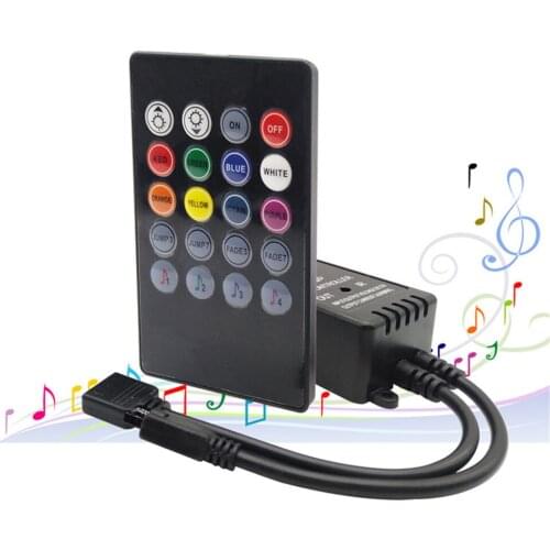 20 Keys Music Voice Sensor Controller Sound IR Remote Control Practical Home Party RGB 3528 5050 LED Strip Light RGB