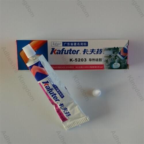 20Pcs kafuter 80g k-5203 LED thermal conductive silicone CPU bonding adhesive thermal silica coefficient 1.2 white wholsale