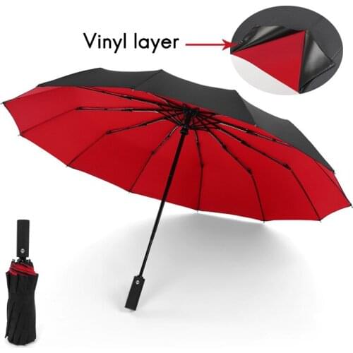 ABZS Windproof Travel Umbrella Compact Light Automatic Strong and Portable Auto Open Close Folding Backpack Umbrella